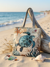 Load image into Gallery viewer, Sea Turtle Tote Bag