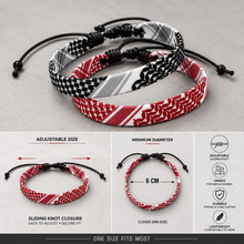 Load image into Gallery viewer, Unisex Adjustable Woven Fabric Bracelet (BR-46)