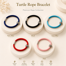 Load image into Gallery viewer, Unisex Turtle Charm Cord Bracelet (BR-53)