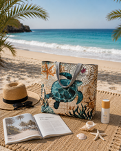 Load image into Gallery viewer, Sea Turtle Tote Bag