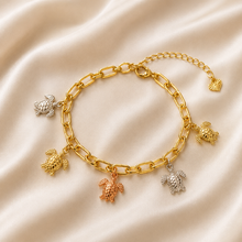 Load image into Gallery viewer, Gold Turtle Chain Bracelet & Anklet (BR-49)
