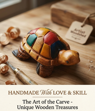 Load image into Gallery viewer, Handmade Wooden Turtle

