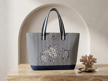 Load image into Gallery viewer, SALIHAFA Sea Turtle Striped Tote Bag (SP43-L)

