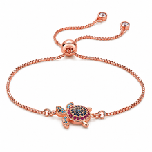 Load image into Gallery viewer, CZ Turtle Chain Bracelet (BR-66)
