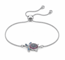 Load image into Gallery viewer, CZ Turtle Chain Bracelet (BR-66)

