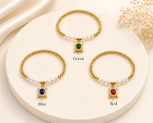 Load image into Gallery viewer, Pearl Gold Turtle Bracelet (BR-72)
