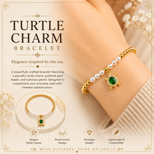 Load image into Gallery viewer, Pearl Gold Turtle Bracelet (BR-72)
