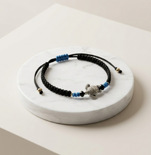 Load image into Gallery viewer, Handmade Turtle Charm Braided Bracelet (BR-20)
