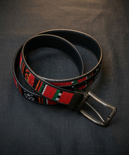 Load image into Gallery viewer, Sadu Pattern Leather Belt (SM-10)
