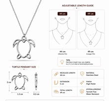 Load image into Gallery viewer, Minimalist Turtle Outline Necklace (BR-32)
