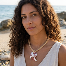 Load image into Gallery viewer, Natural Shell Nautilus Necklace (N-39 T-3)
