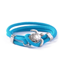 Load image into Gallery viewer, 3-in-1 Handmade Turtle Charm Jewelry: Bracelet, Necklace, &amp; Anklet (Men,Women)  (BR-23 B)
