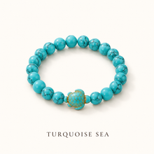 Load image into Gallery viewer, Turtle Charm Beaded  Bracelet (BR-60)

