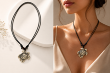 Load image into Gallery viewer, Handmade Turtle Pendant Necklace (BR-12)
