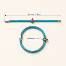 Load image into Gallery viewer, Unisex Turtle Charm Cord Bracelet (BR-53)
