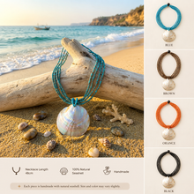 Load image into Gallery viewer, Multi-Strand Seashell Necklace (N-39 T-4)
