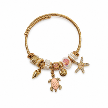 Load image into Gallery viewer, Gold Ocean Charm Bracelet (BR-56)
