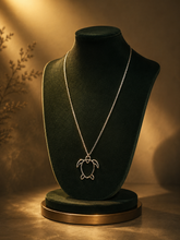 Load image into Gallery viewer, Minimalist Turtle Outline Necklace (BR-32)
