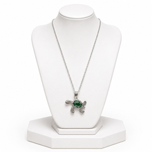 Load image into Gallery viewer, Silver Turtle Pendant Necklace (BR-26)

