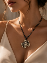 Load image into Gallery viewer, Handmade Turtle Pendant Necklace (BR-12)
