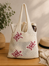 Load image into Gallery viewer, Crochet Beach Tote Bag

