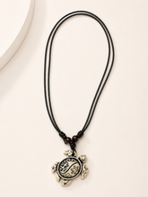 Load image into Gallery viewer, Handmade Turtle Pendant Necklace (BR-12)
