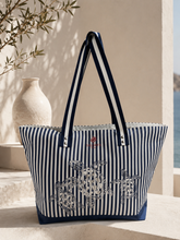 Load image into Gallery viewer, SALIHAFA Sea Turtle Striped Tote Bag (SP43-L)

