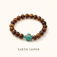 Load image into Gallery viewer, Turtle Charm Beaded  Bracelet (BR-60)
