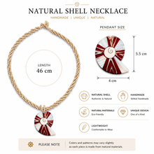 Load image into Gallery viewer, Natural Shell Nautilus Necklace (N-39 T-3)
