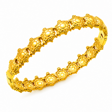 Load image into Gallery viewer, Gold Turtle Bangle Link Bracelet (BR-54)
