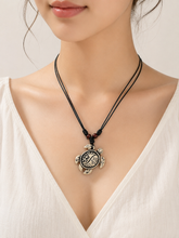 Load image into Gallery viewer, Handmade Turtle Pendant Necklace (BR-12)
