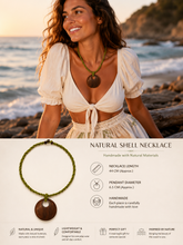 Load image into Gallery viewer, Wooden Disc Beaded Necklace (N-39 T-9)
