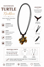 Load image into Gallery viewer, Handmade Turtle Pendant Necklace (BR-12)
