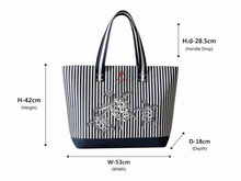 Load image into Gallery viewer, SALIHAFA Sea Turtle Striped Tote Bag (SP43-L)
