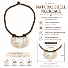Load image into Gallery viewer, Mother of Pearl Shell Necklace (N-39 T-6)
